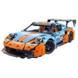 KIT DE BLOCOS DE MONTAR MACHINE PLAYER CARRO DE CORRIDA RÉPLICA GULF 1/14 975 PEÇAS 66608